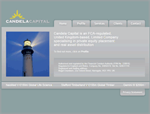 Tablet Screenshot of candela-capital.com